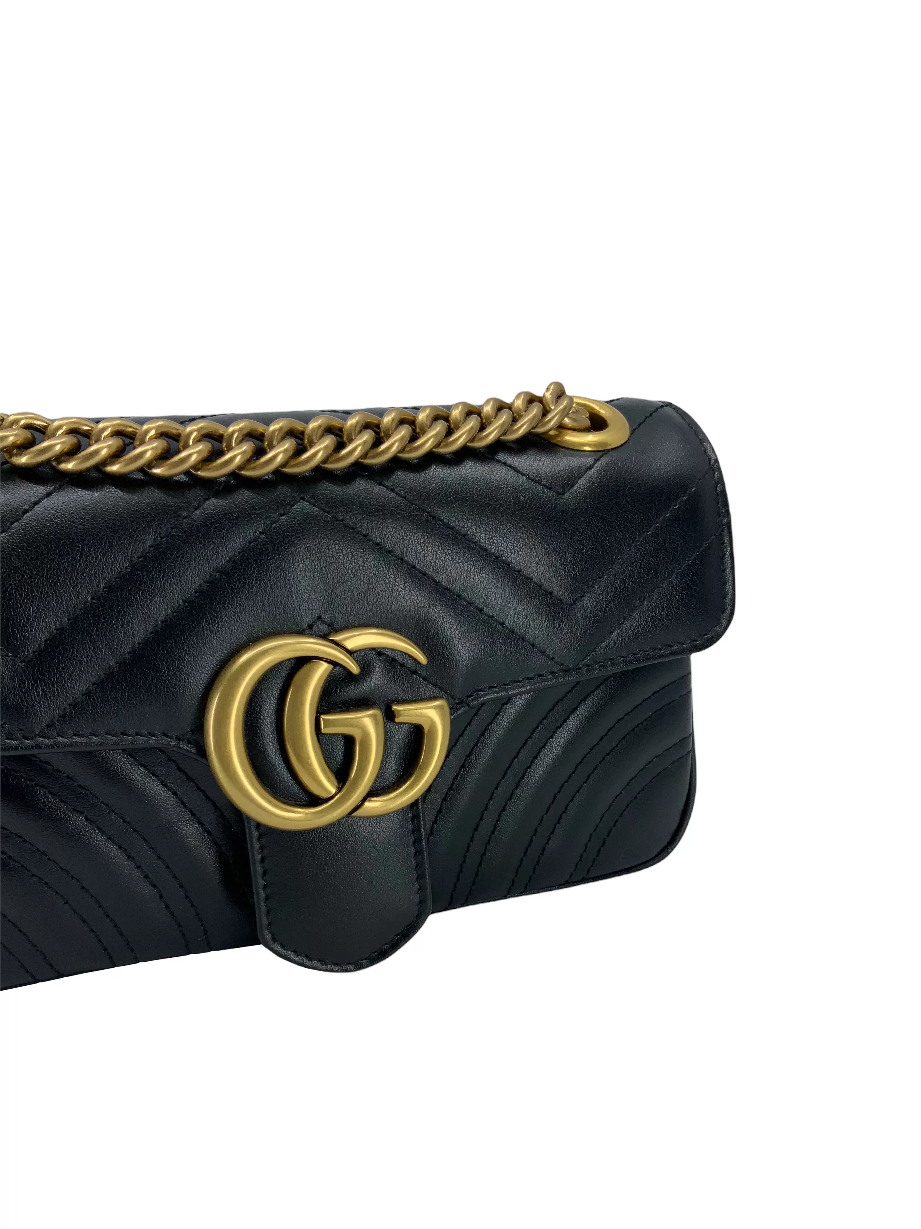 Gucci GG Mini Marmont Matelassé Shoulder Bag NEW