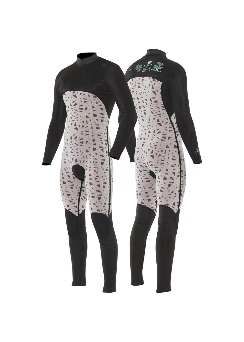 High Seas II 4-3 Full Chest Zip Wetsuit, STE