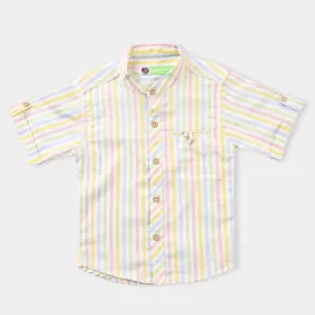 Infant Boys Yarn Dyed Basic Casual Shirt-C.Stripe