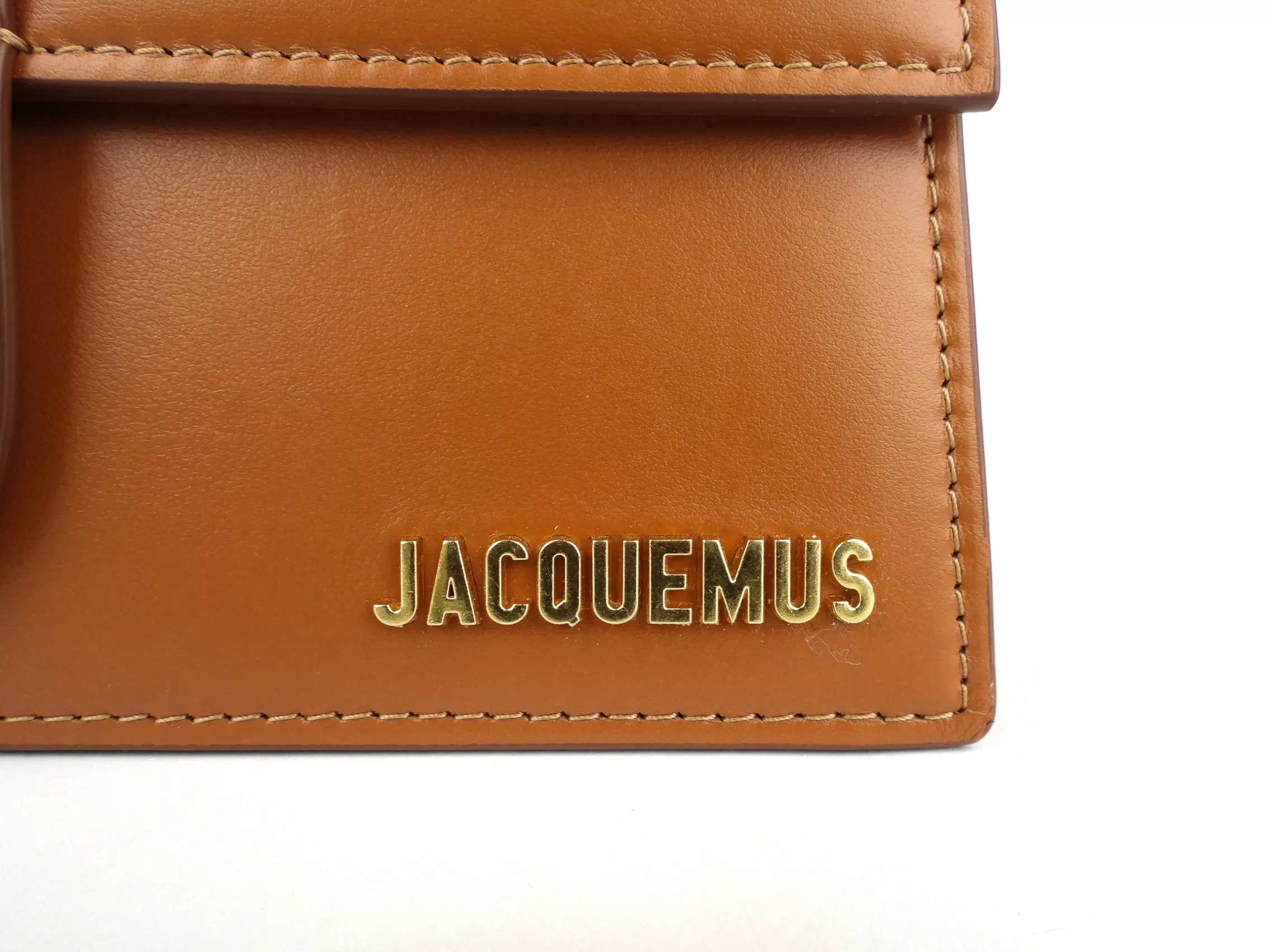 Jacquemus Brown Leather Le Raphia Le Grand Bambino Two Way Bag