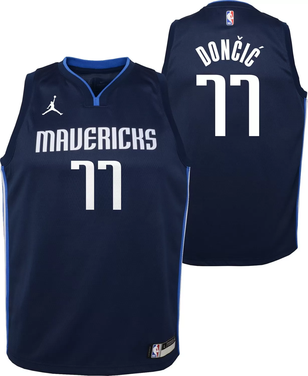 Jordans Youth Dallas Mavericks Luka Doncic Statement Swingman Jersey