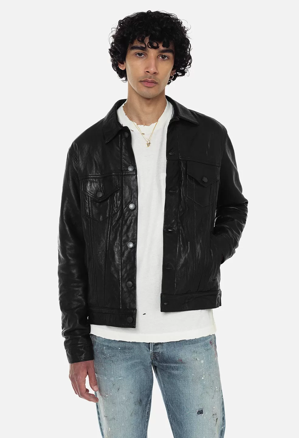 Leather Thumper Jacket Type III / Black