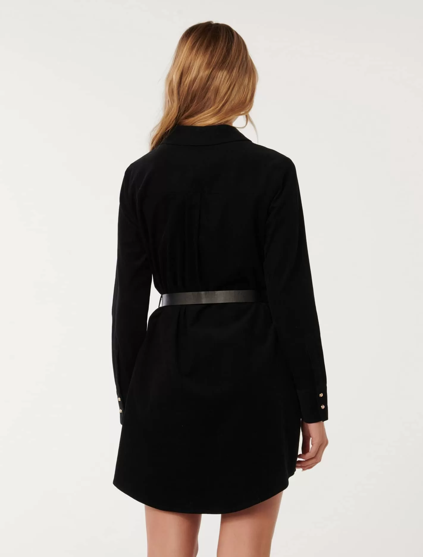 Lucie Long Sleeved Cord Mini Dress