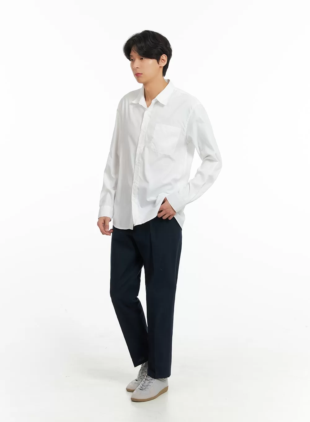 Men's Basic Linen Shirt IA401