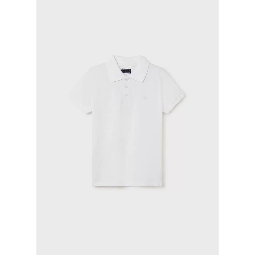 Nukutavake Boys Basic Short Sleeve Polo _White 890-28