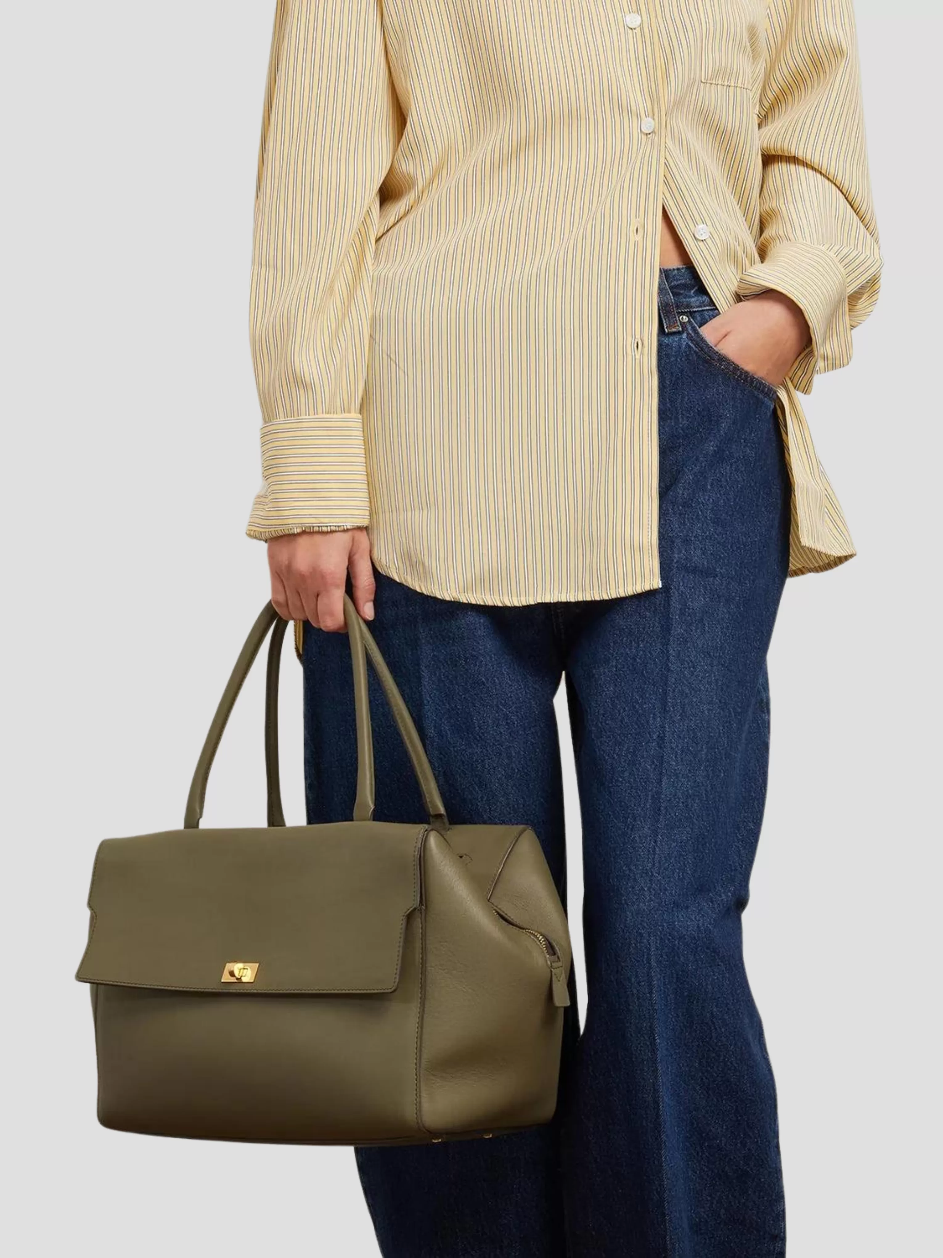 Olive Seaton in Classic Calf Top Handle Handbag