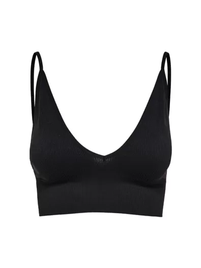 ONLY Vicky Rib Seamless V-Neck Bra Top