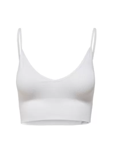 ONLY Vicky Rib Seamless V-Neck Bra Top