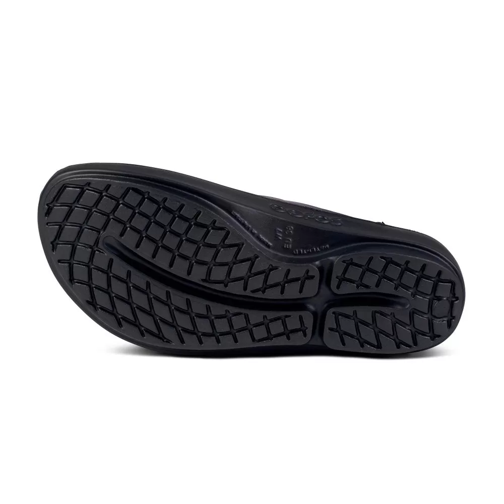 OOFOS Women's OOlala Luxe Thong Sandal - Midnight Spectre