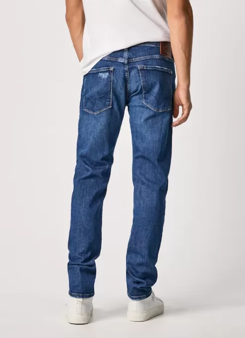 PepeJeans Stanley Brit Taper Fit Regular Waist Jeans