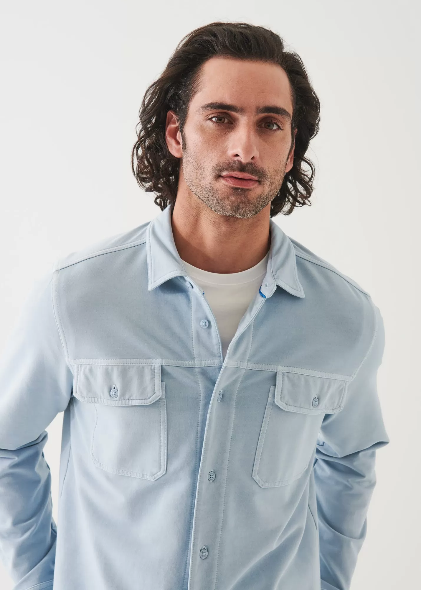 PIMA COTTON FRENCH TERRY OVERSHIRT