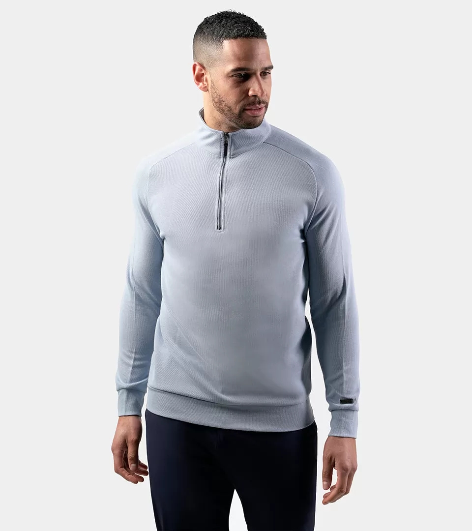 PLAYERS KNITTED MIDLAYER - BLUE