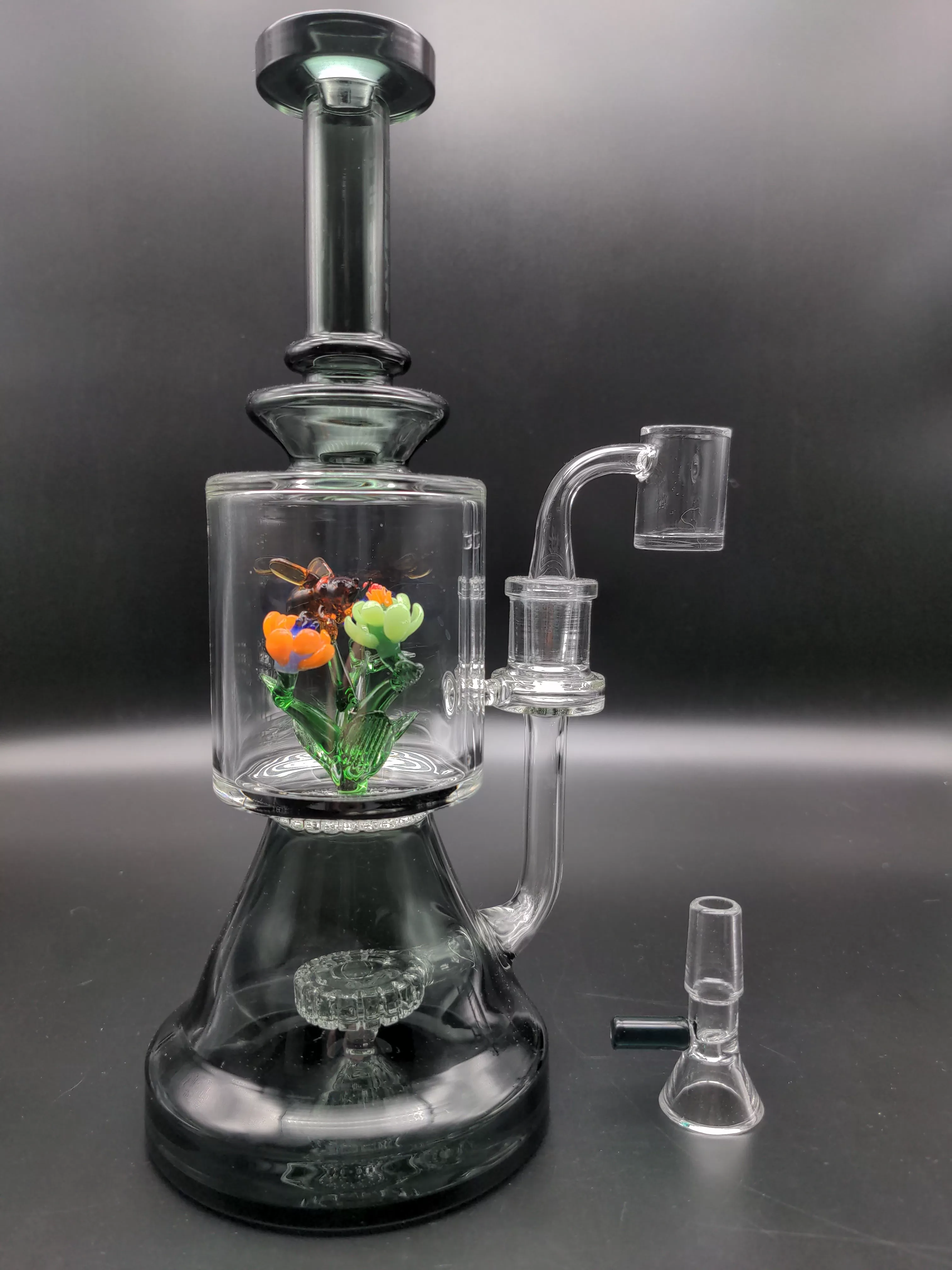 Pulsar Bee Flower Dab Rig | 9.75 | 14mm