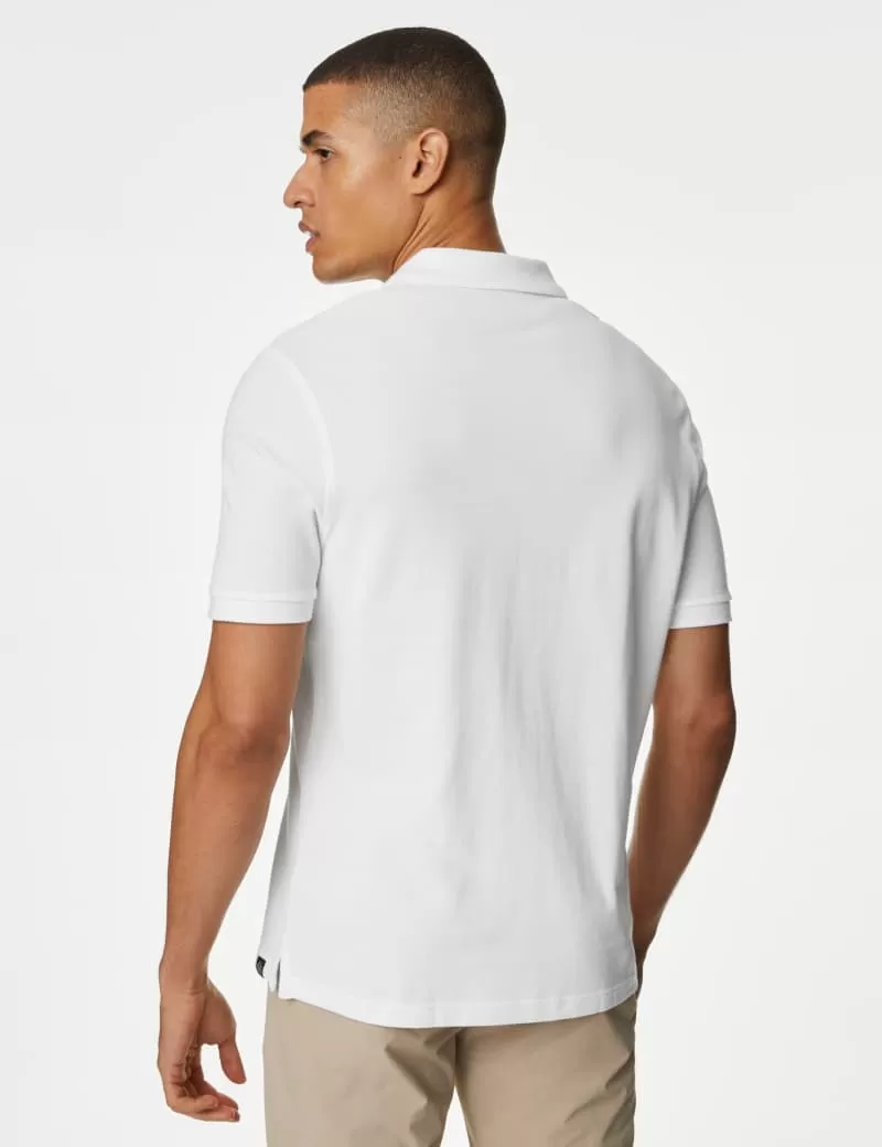 Pure Cotton Pique Polo Shirt