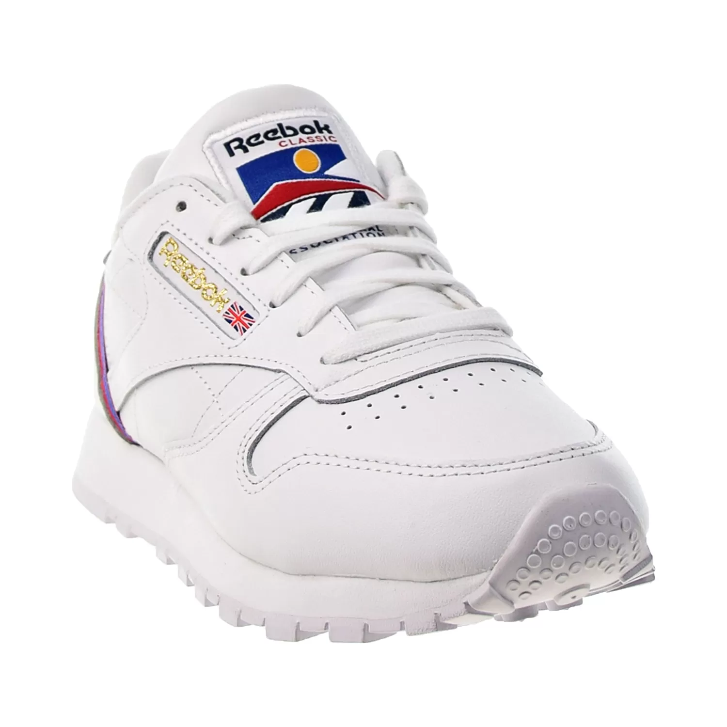 Reebok Classic Leather International Women's Shoes White-Radiant Red-Blue Blast