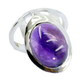 Riyo Bewitching Stone Amethyst Solid Silver Rings Art & Collectibles