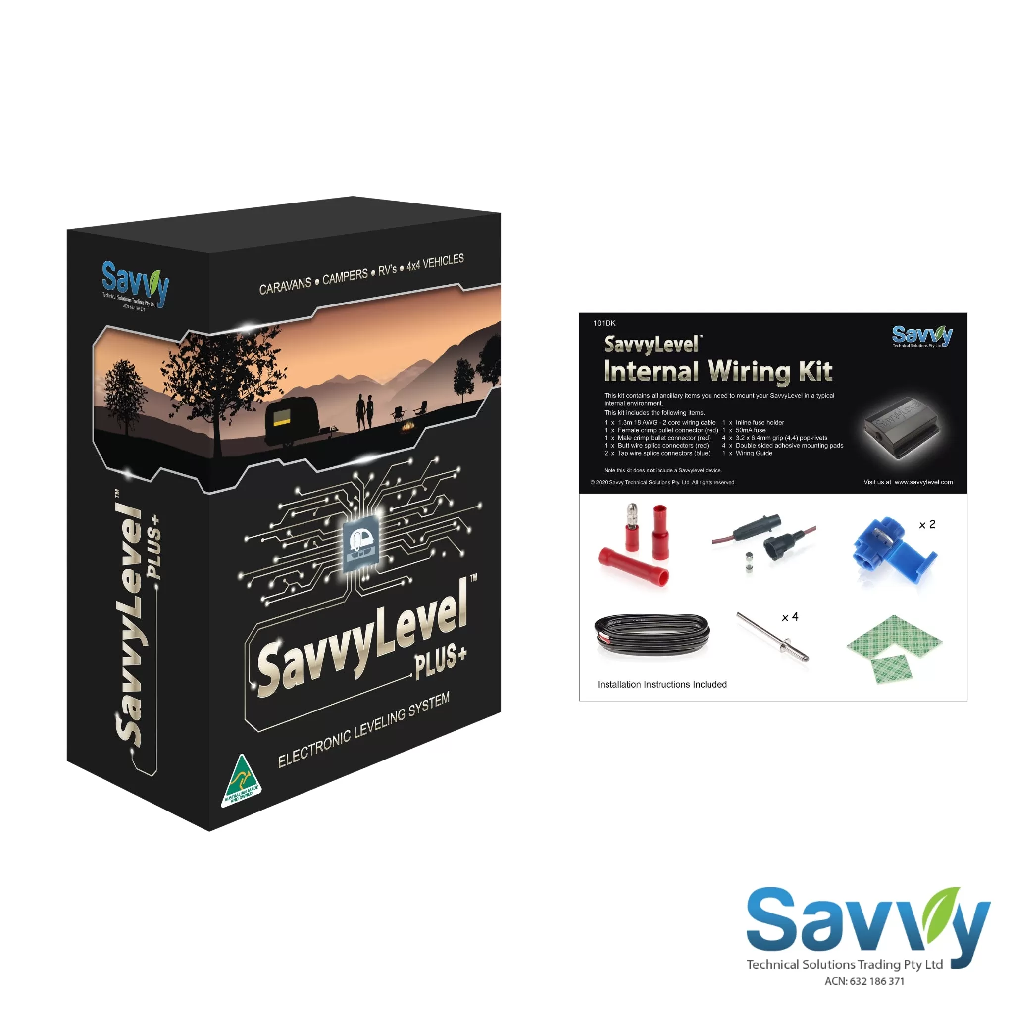 SavvyLevel S4   Internal Wiring Kit (for internal installation)