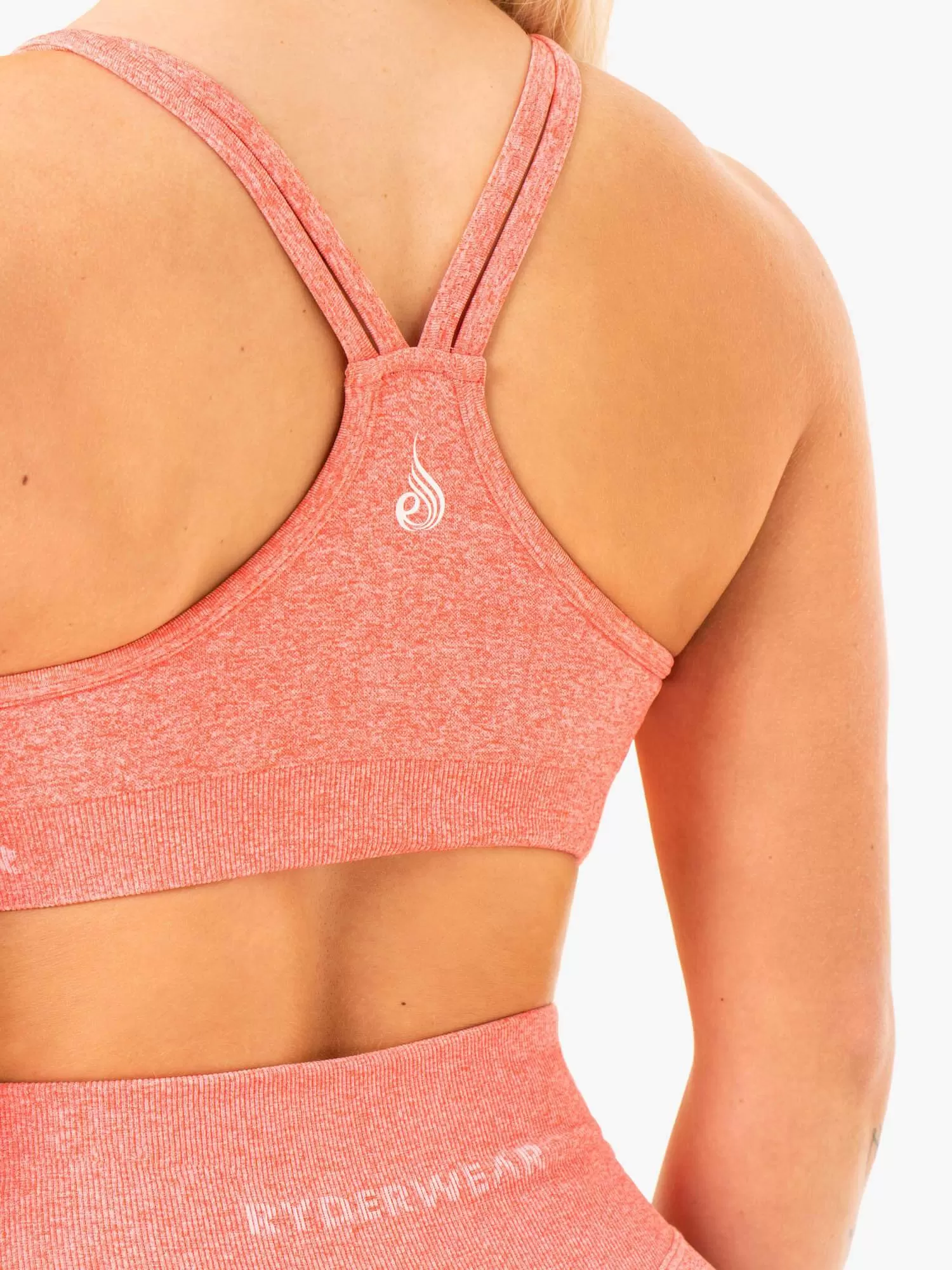 Sculpt Seamless Sports Bra - Peach Marl