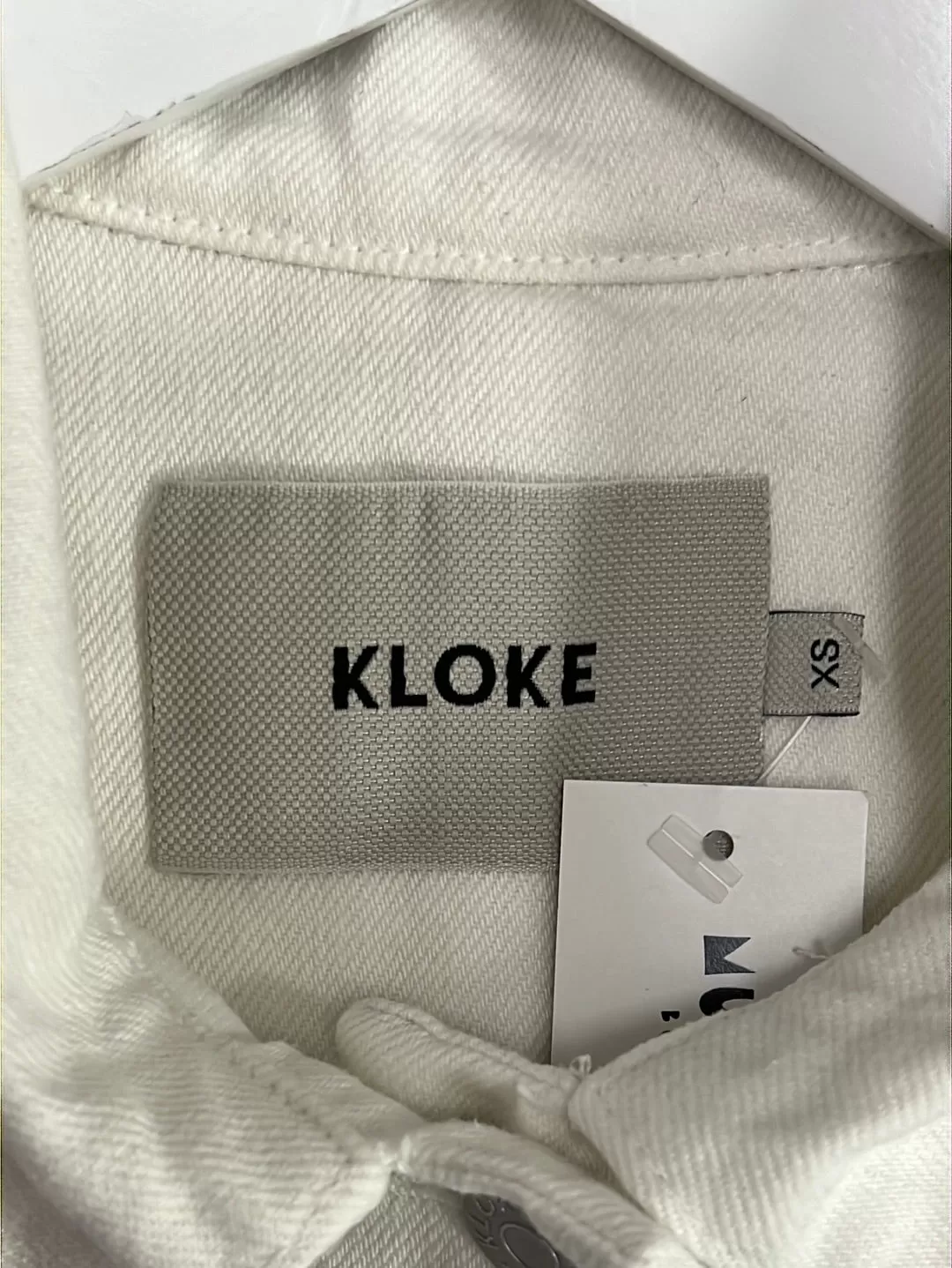 Size XS - Kloke White Denim Chore Jacket