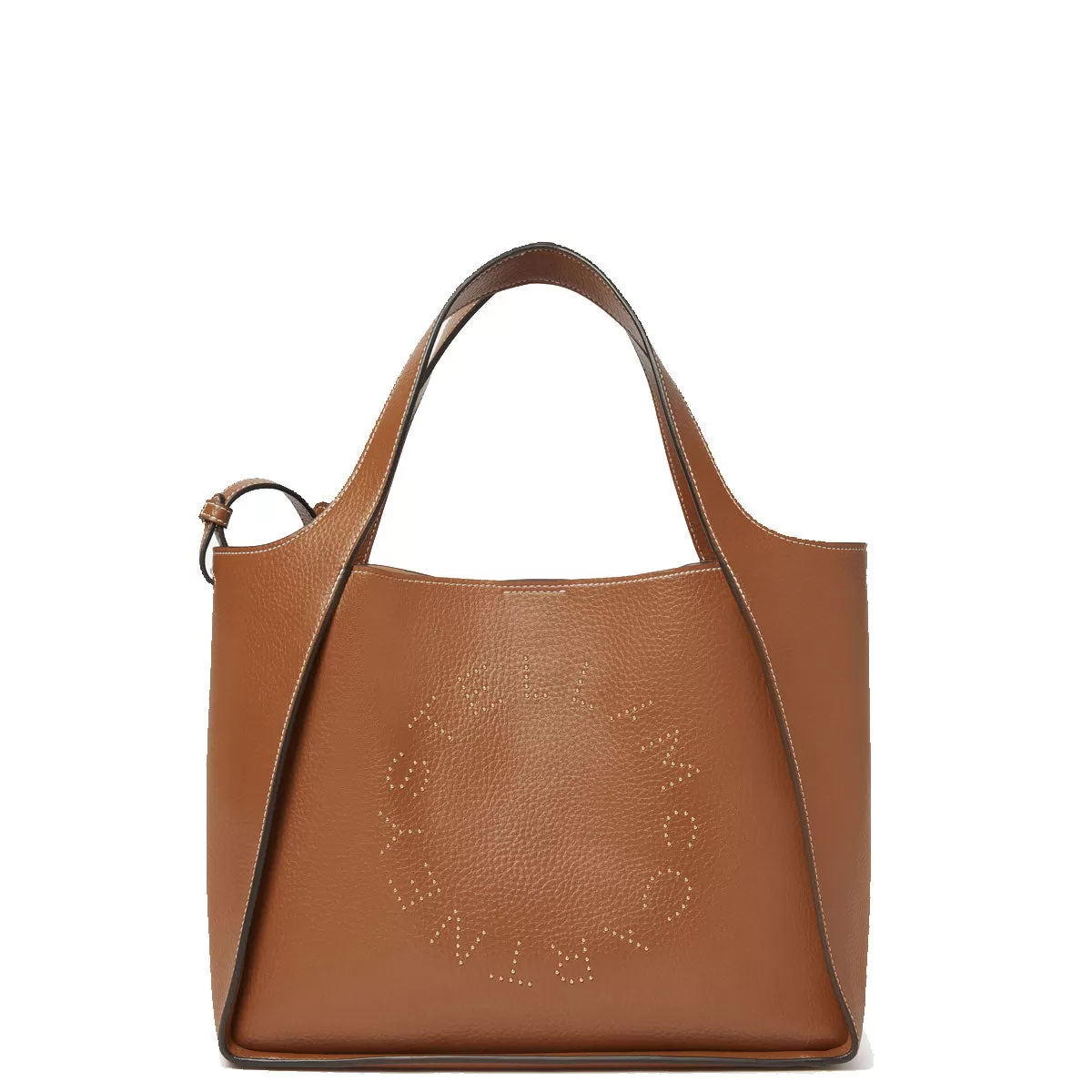 Stella Logo Tote C/B, Grain Stud, Pecan