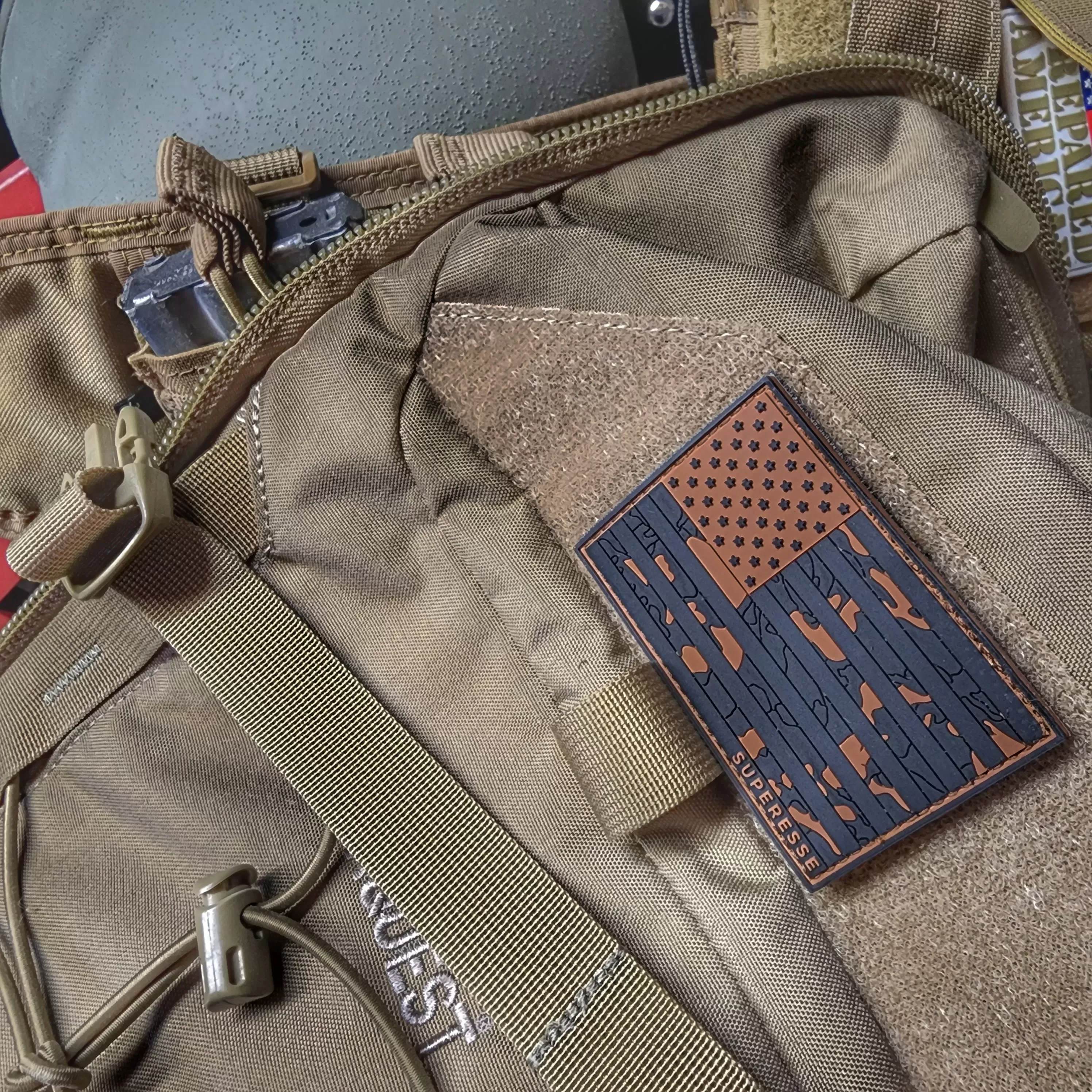 Storage Pocket Patch: Flagged Camo