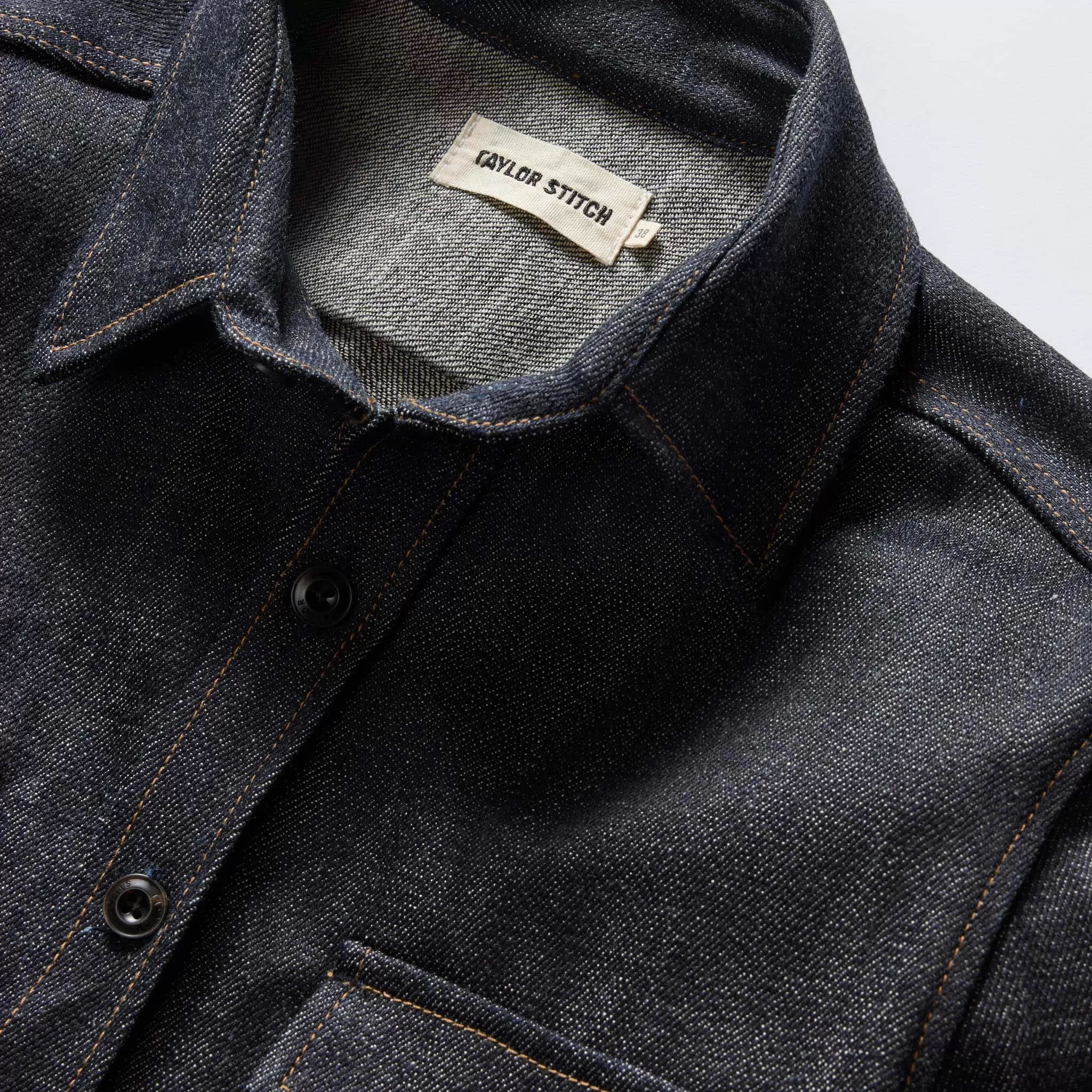 The Mill Shirt Jacket in Kuroki Slub Denim