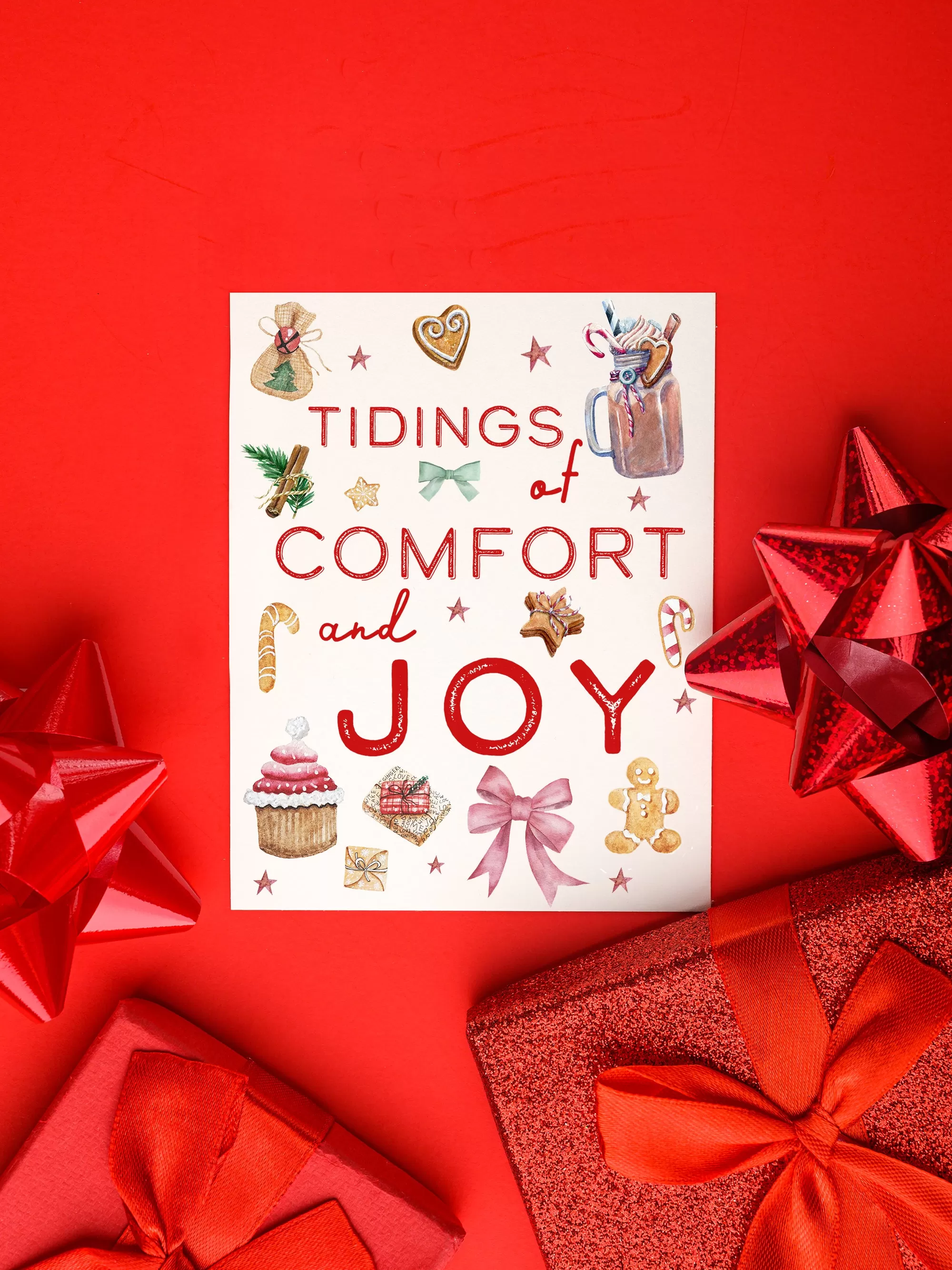 Tidings of Comfort and Joy Holiday Card