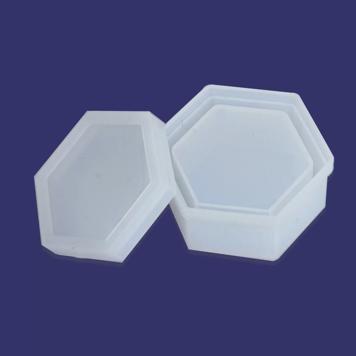 Trinket Box Silicone Mould Storage Box Mold Heart Round Flower Hexagon Square Style Craft Supplies 1pcs 103192