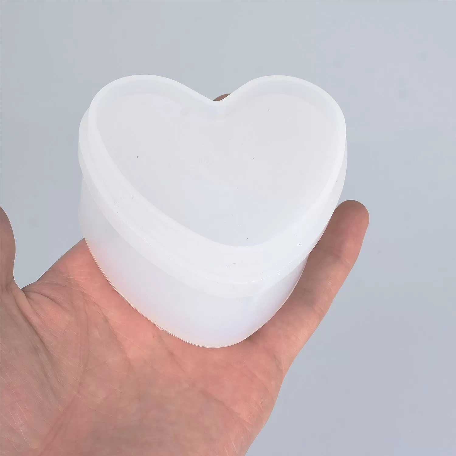 Trinket Box Silicone Mould Storage Box Mold Heart Round Flower Hexagon Square Style Craft Supplies 1pcs 103192