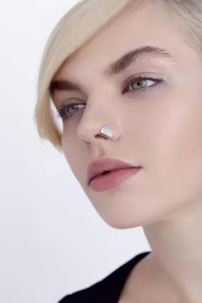 Unique nose ring in silver