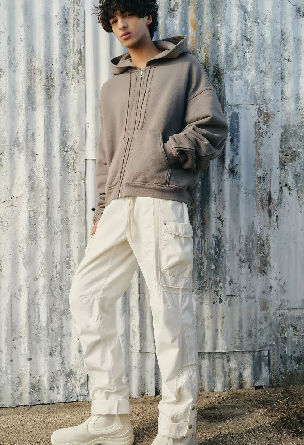 Vintage Slab Cargo Pant / Salt